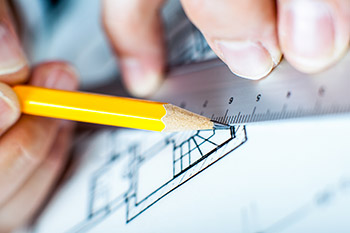régle et crayon plan