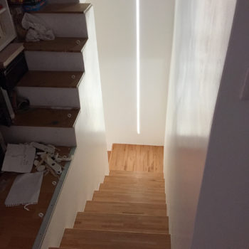 Escalier en bois renovation