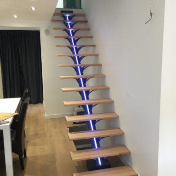 Escalier moderne en bois