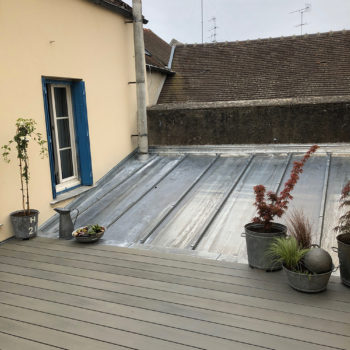 Amenagement terrasse toit exterieur bois